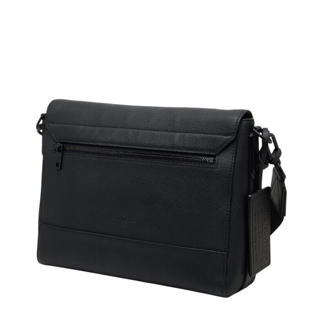 Louis Vuitton LV Bag Messenger Leather Crossbody Takeoff Black Aerogram Black
